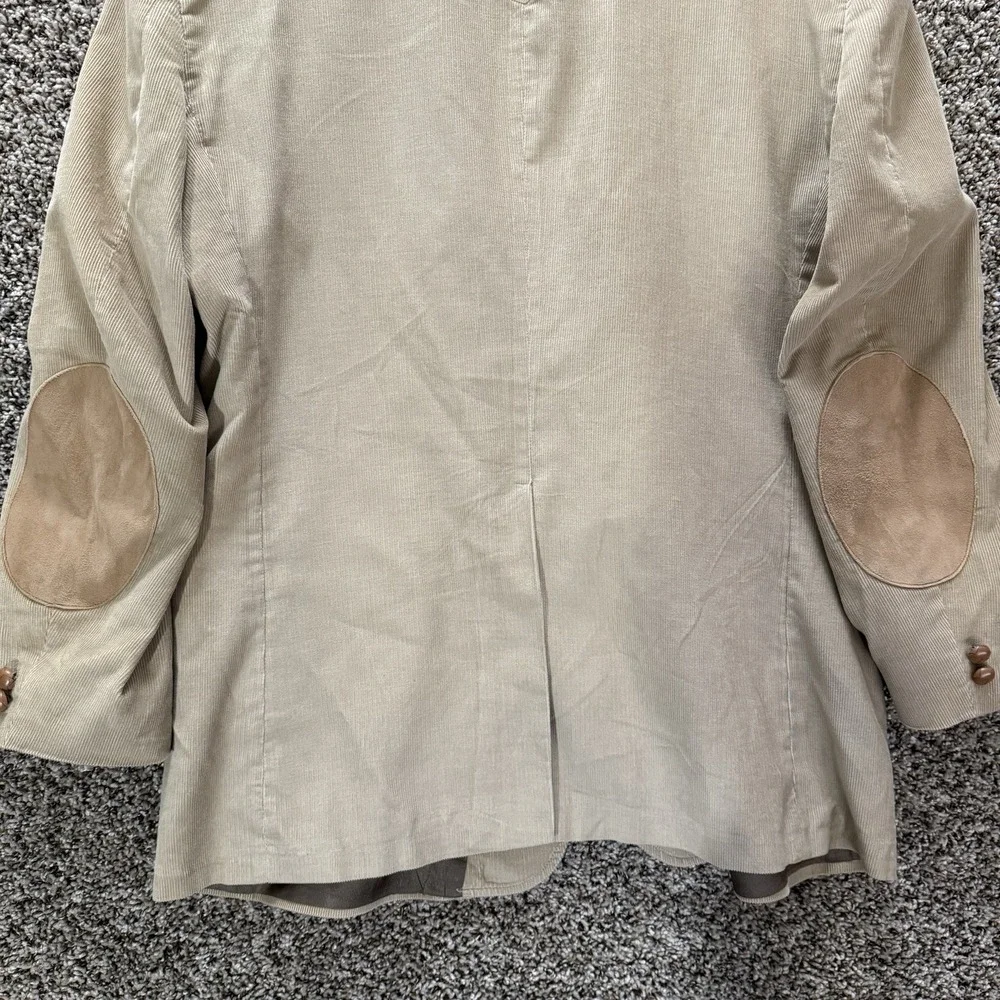 Circle S‎ 48R Tan Corduroy Blazer Western Elbow Patches Cowboy Jacket USA VTG